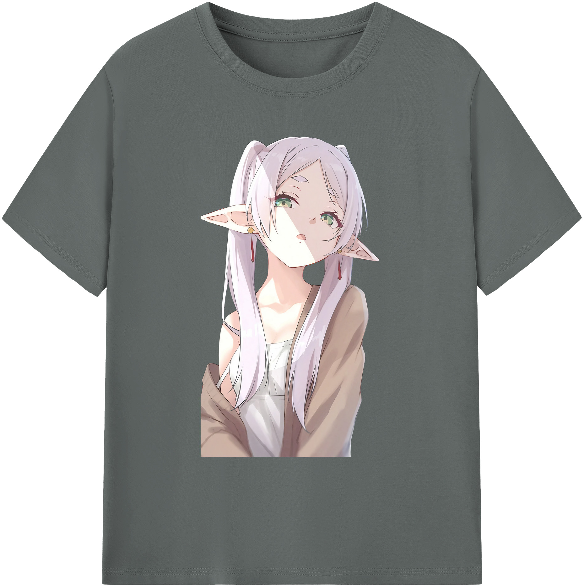（画像用） 葬送のフリーレン Frieren 綿100％ メンズ半袖Tシャツ｜肌触りやわらか＆通気性
